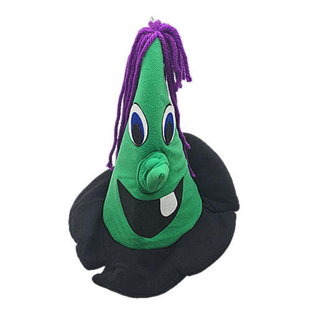 SOMBRERO BRUJA PELO MORADO INFANTIL