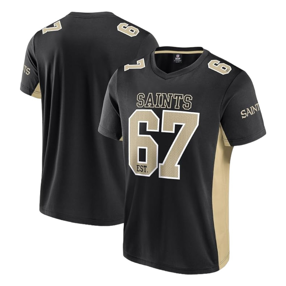 Imagen CAMISETA FANATICS NEW ORLEANS SAINTS NEGRO 007U-2103-7W-02S T SHIRT