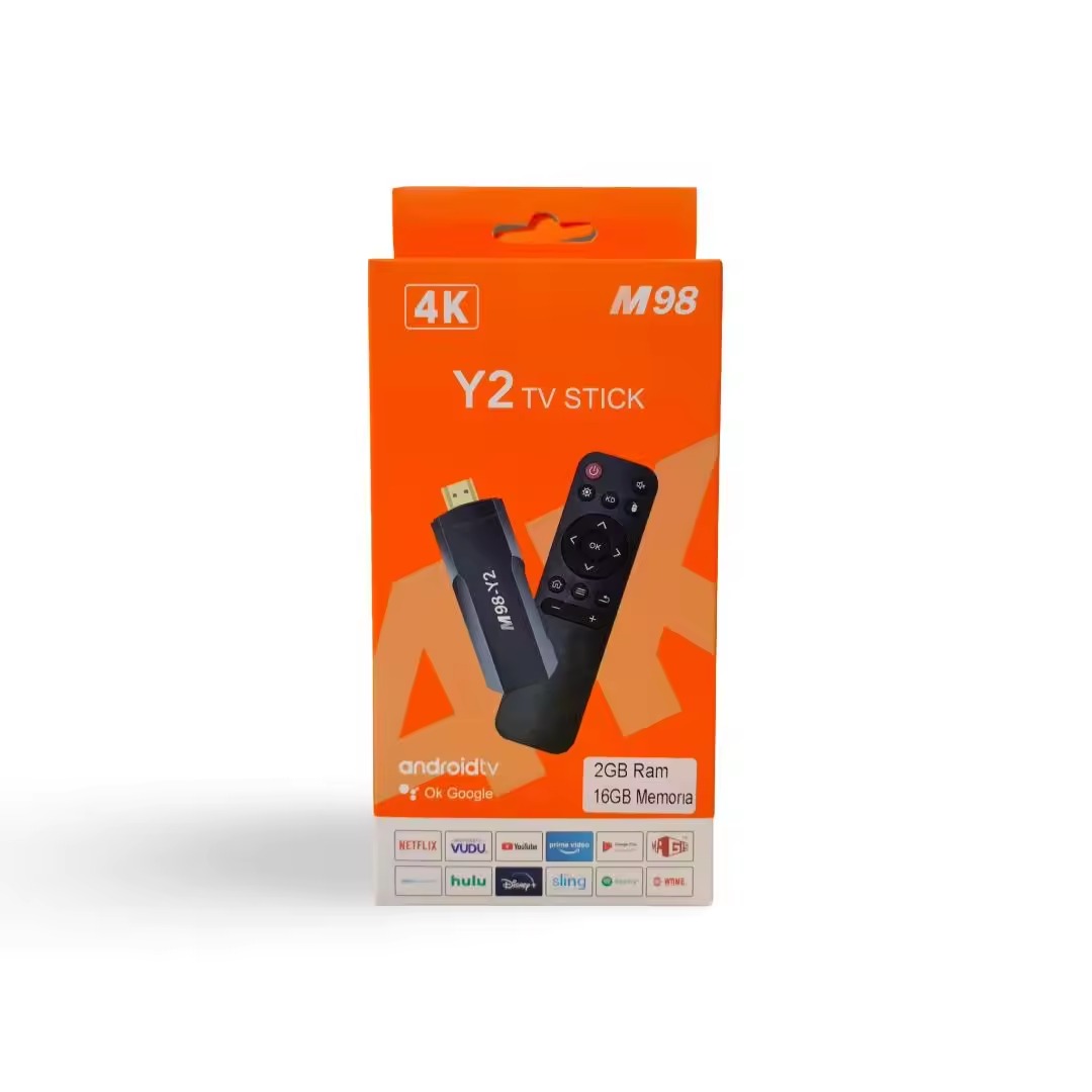 Karawan Android TV BOX, Y2 TV STICK M98, 4K, HDMI, Wifi, Mando a distancia, 2Gb de RAM, 16Gb de memoria - WIAAM