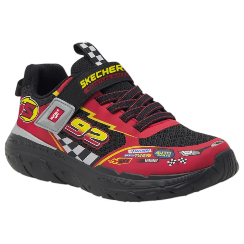 Imagen ZAPATILLAS SKECHERS SKECH TRACKS NEGRO ROJO 402303L-BKRD NIÑO