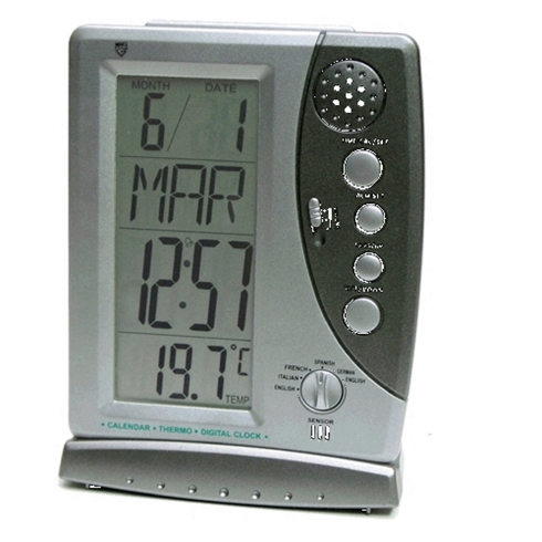 Mary G Despertador Mary-g G C60  Con Luz,repeticion,calendario Y Termom