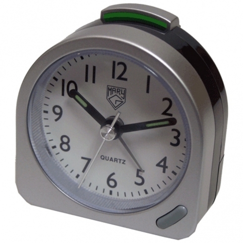 Mary G Despertador Mary-g A-261mt Luz Repeticion  Color Plata