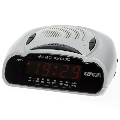 Jg Panasound Radio Reloj Panasound Cf-786 Am/fm Color Plata