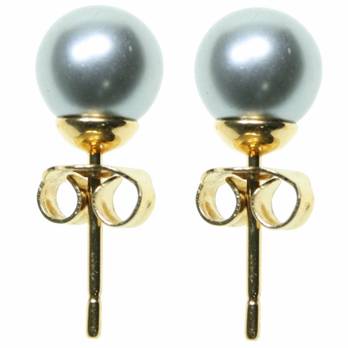Perlas Mallorca Pendientes Perlas Mallorca P.gris 8mm. Pm-73088