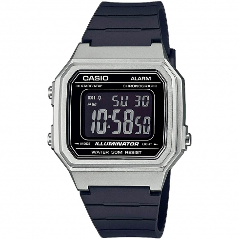 CASIO Casio  W-217hm-7bvef Reloj De Pulsera Digital Para Hombre Color Plateado