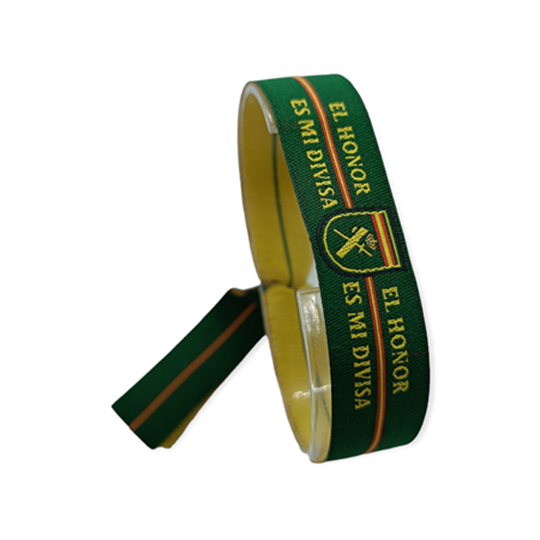 Pulsera cinta bordada ajustable Guardia Civil