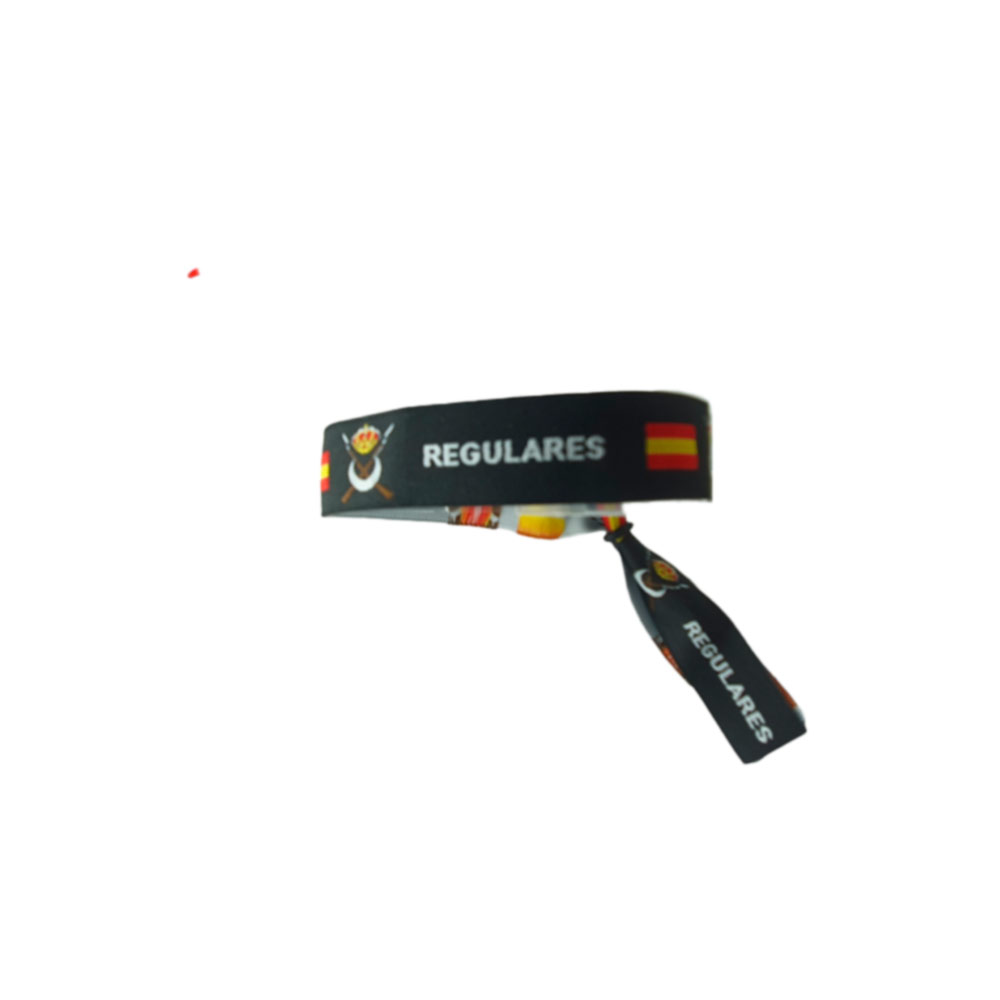 Pulseras 10 Unidades cinta bordada ajustable negra de Regulares