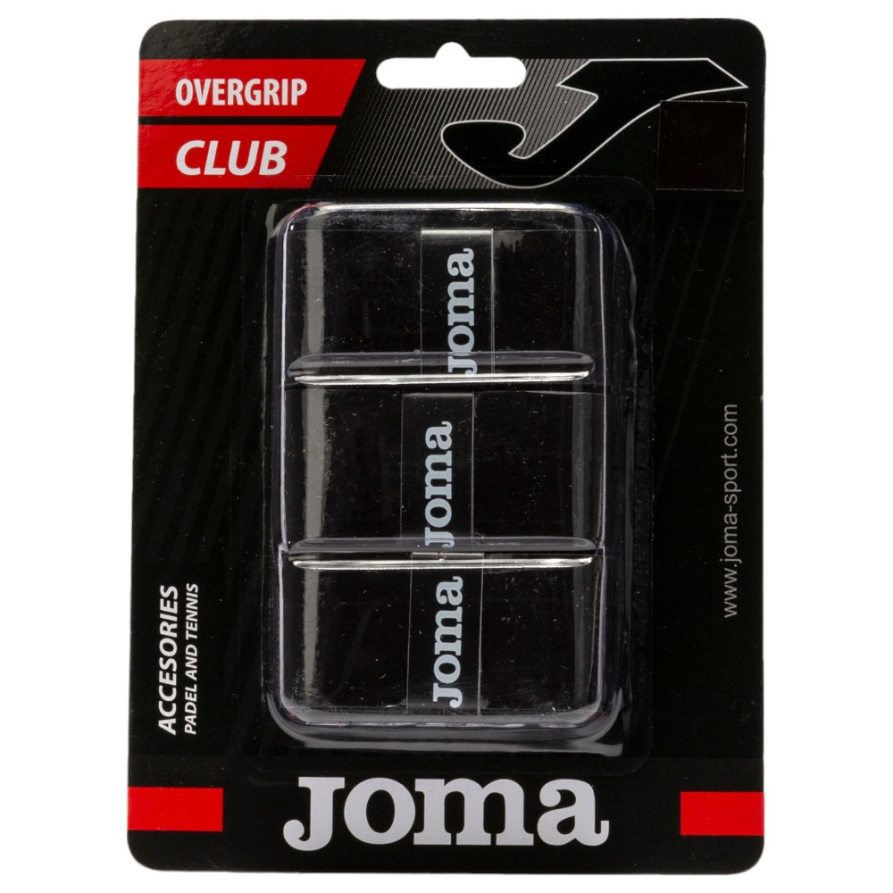 Imagen BLISTER OVERGRIPS JOMA CLUB CUHSION PACK 3 UNDS NEGRO 400748-100 PADEL TENIS