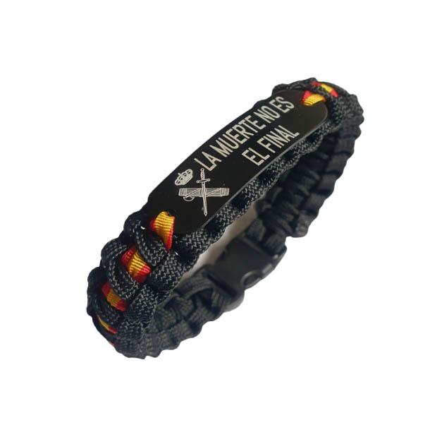 Pulsera España Guardia Civil  con escudo. La Muerte no es el Final