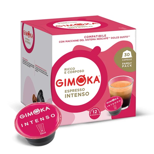 Gimoka - Espresso intenso 16 cápsulas compatibles con Dolce Gusto