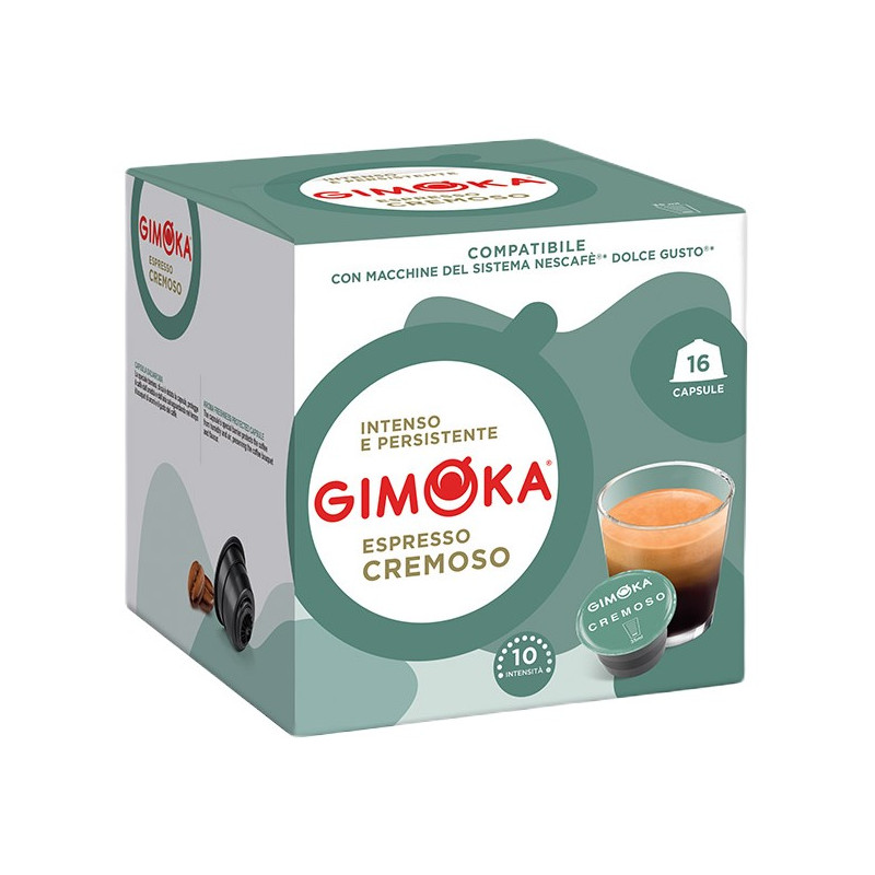 Gimoka Cremoso 16 cápsulas compatibles Dolce Gusto