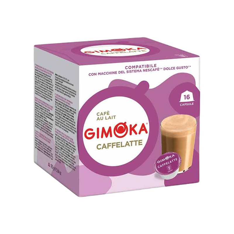 Gimoka Gimoka Caffelatte 16 cápsulas compatibles Dolce Gusto