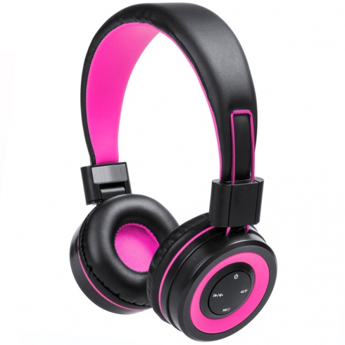 Auricular Bluetooth Con M.l. Mod.5562 Tresor Color Negro Y Fucsia Manos Libres
