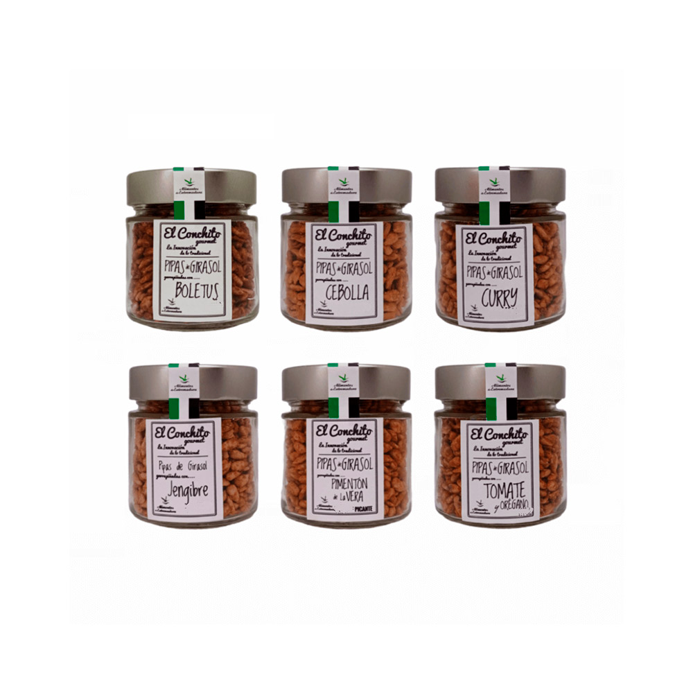 El Conchito Gourmet Lote 29 - 6 Tarros de Cristal surtidos x 110 gr