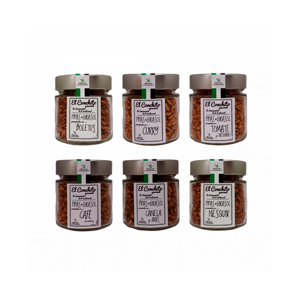El Conchito Gourmet Lote 30 - 6 Tarros de Cristal surtidos x 110 gr