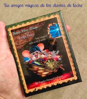 miniatura Mini libro en dos idiomas, inglés y español. El Ratón Simón Pérez y el Hada de los Dientes.