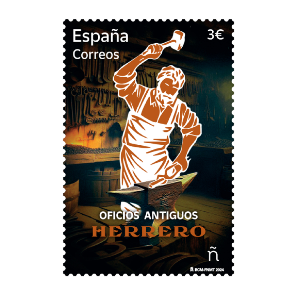 Sello Oficios antiguos. Herrero.