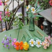miniatura Construcción Bloques Ramo de Flores 901 Pcs con Tarjeta regalo 5