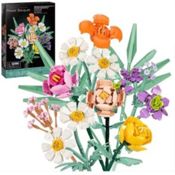 miniatura Construcción Bloques Ramo de Flores 901 Pcs con Tarjeta regalo 1