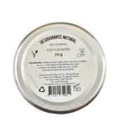miniatura Desodorante Natural en Crema de Lavanda 70g 2
