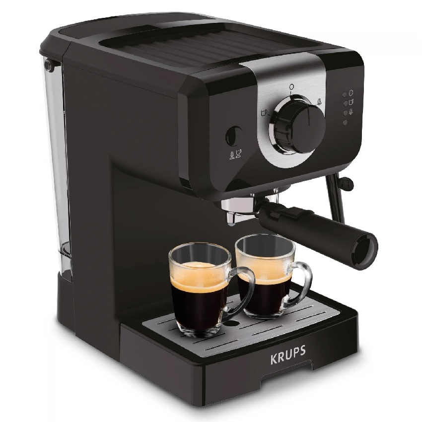 Cafetera espresso manual Krups XP3208 Opio 15 bares Espumador de leche 1