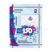 miniatura Sello 150 aniversario Unión Postal Universal