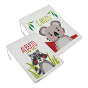 miniatura Bolsa desayuno merienda personalizada animales
