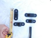 miniatura CERROJO FORJA RUSTICO TRADICIONAL NEGRO