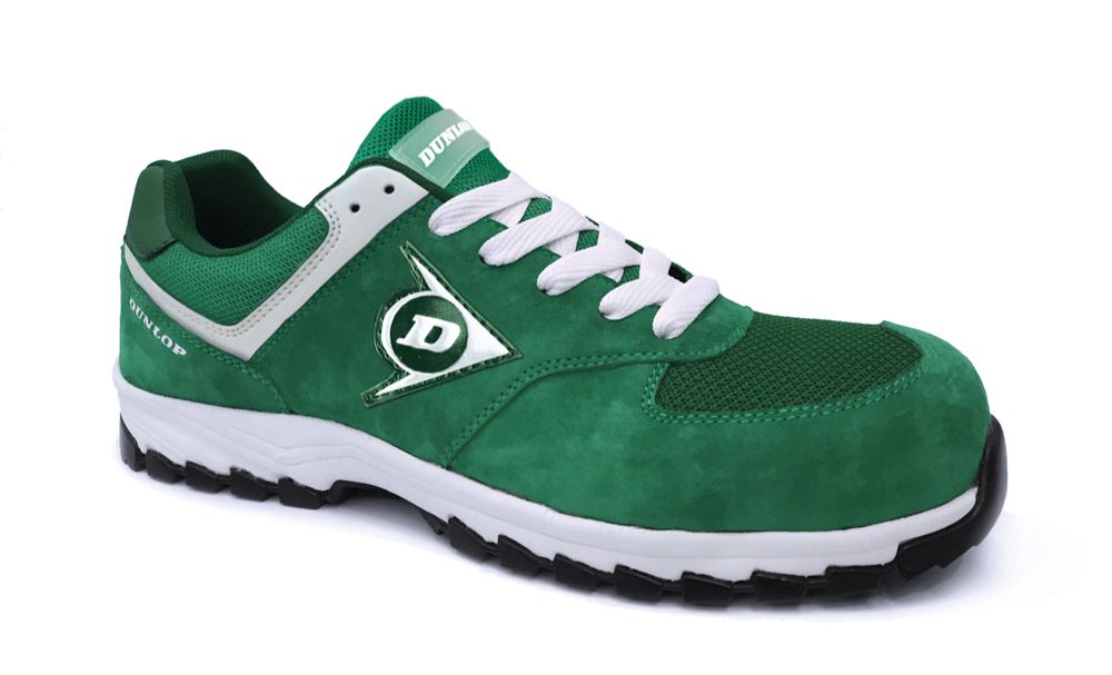 Dunlop Zapato de trabajo, Calzado de Seguridad tipo zapatilla  DUNLOP Flying  ARROW Verde, S3- HRO.