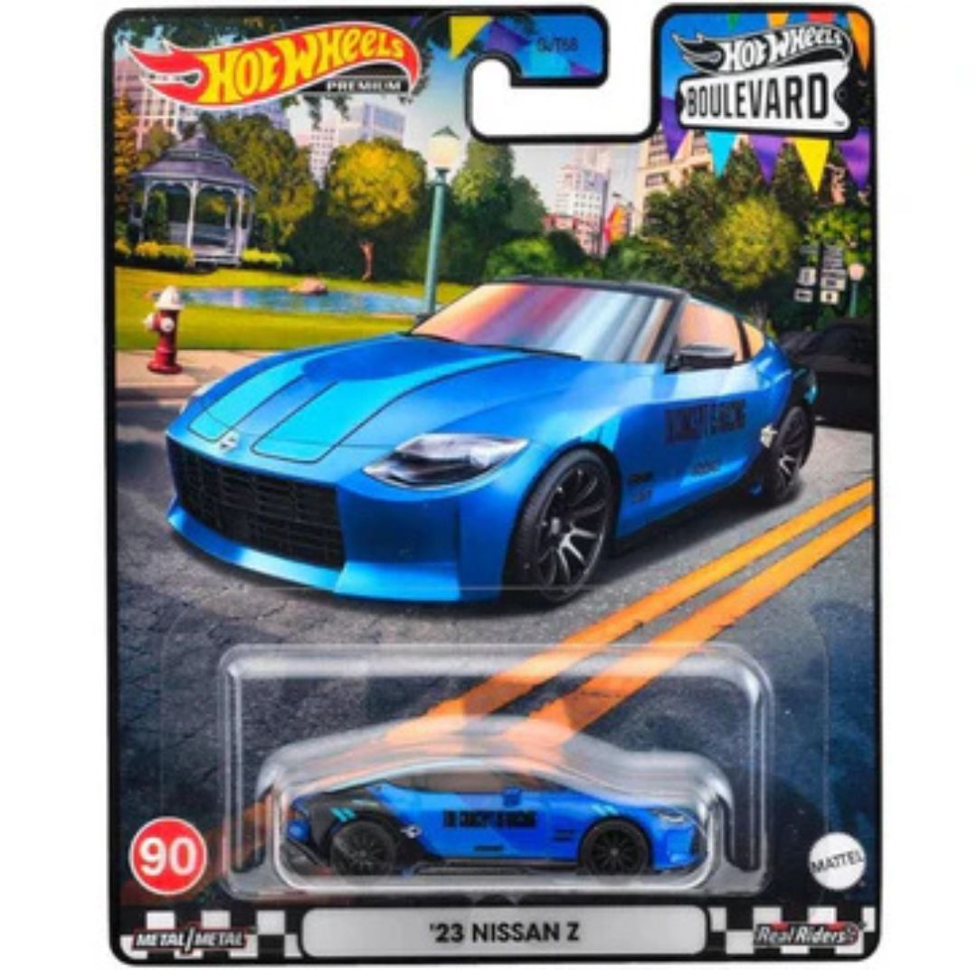 Hot Wheels Premium Nissan Z Boulevard Azul 90