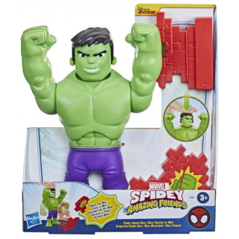 Marvel Figura Spidey Mega Mighty Hulk con Gestos