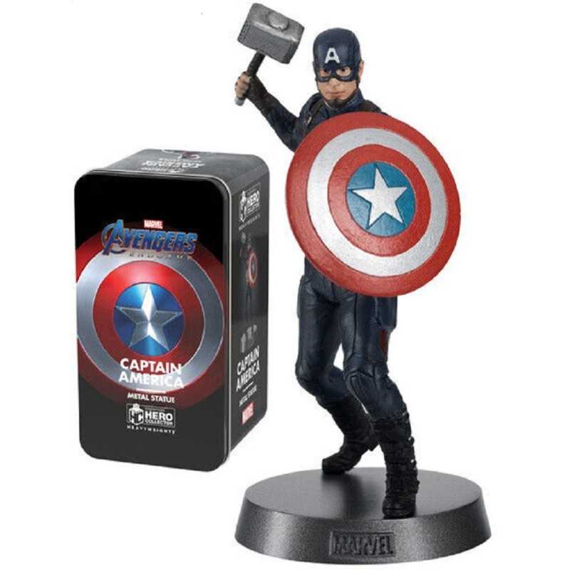Marvel Figura estatua metálica del Capitán América Clásico Avengers