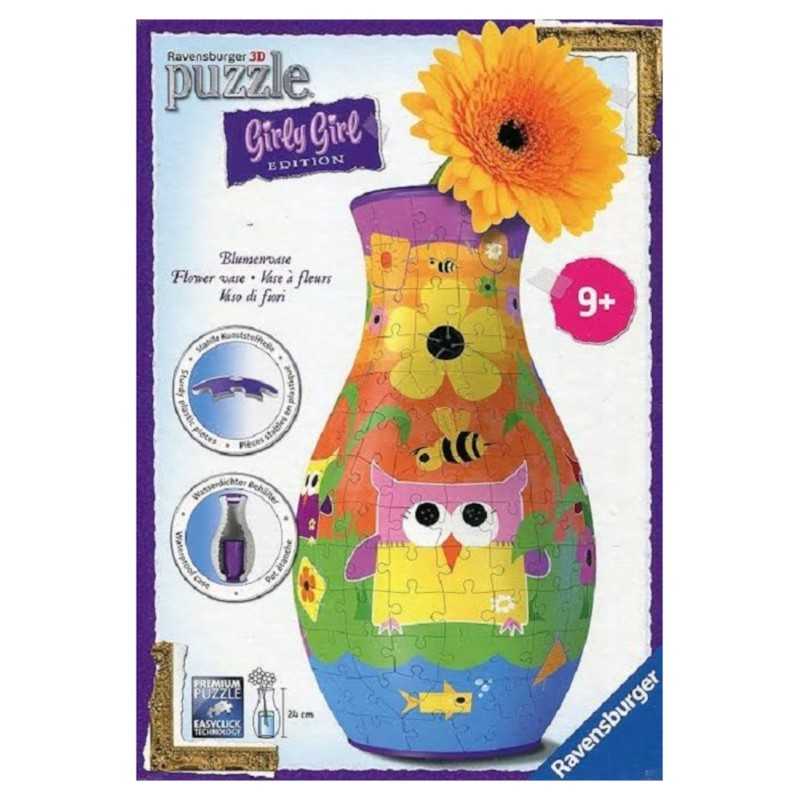 Ravensburger Puzzle 3D Jarrón Búhos Girly Girl