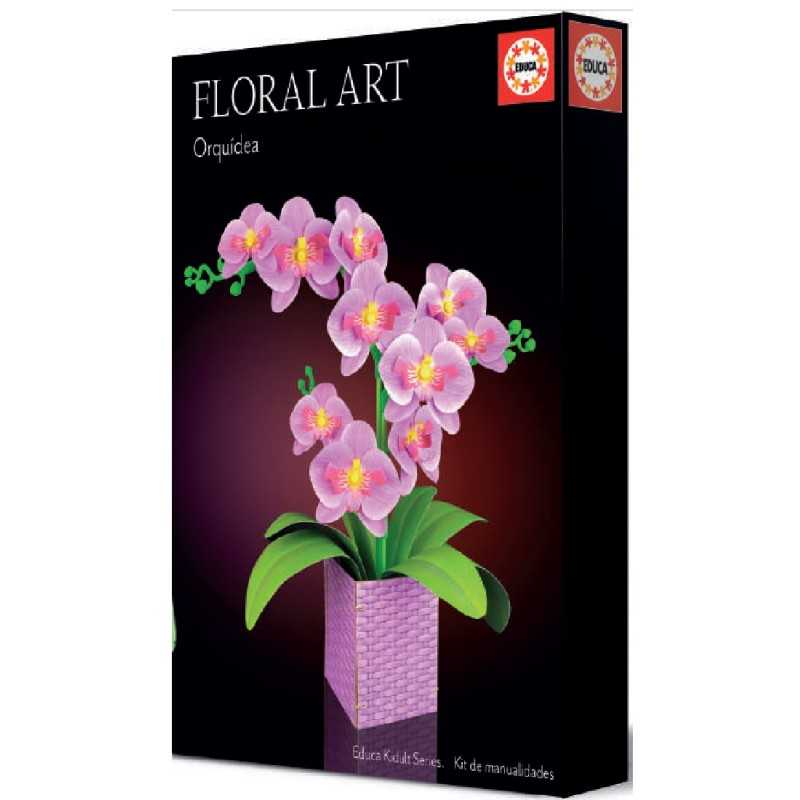 Educa Borras Kit de Arte Floral Orquídeas Lilas