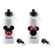 miniatura Botella Aluminio 600ml Mickey Minnie