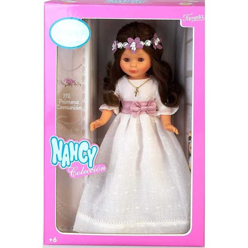 Nancy Muñeca Colección Nancy Comunión Corona Flores Morena