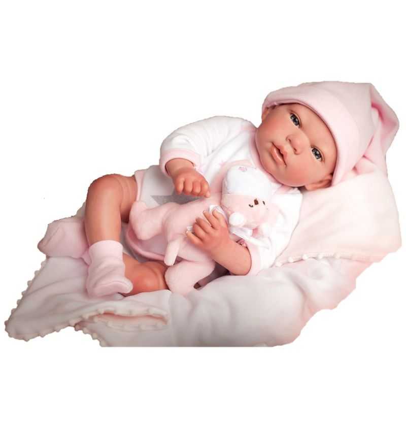 Arias Muñeca Bebé Reborn Gala rosa