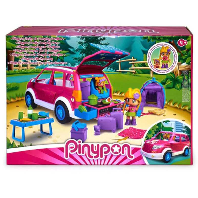 Pinypon Coche Camping Muñecos PinyPon