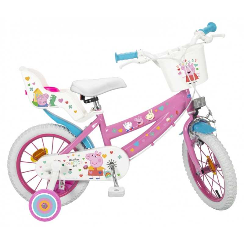 Peppa Pig Bicicleta Infantil Peppa Pig de 14 Pulgadas Rosa