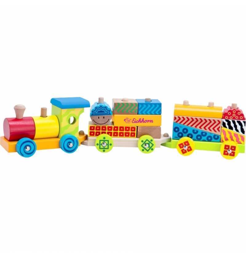 Eichhorn Tren de Madera Colores Arquitectura Infantil
