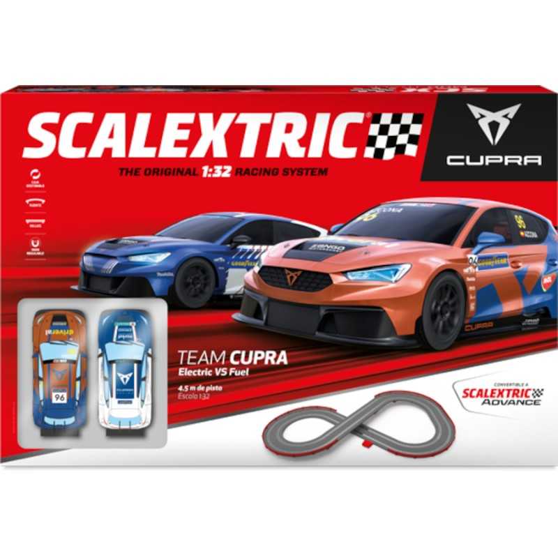 Scalextric Circuito de Coches Scalextric Team Cupra Electric vs. Fuel