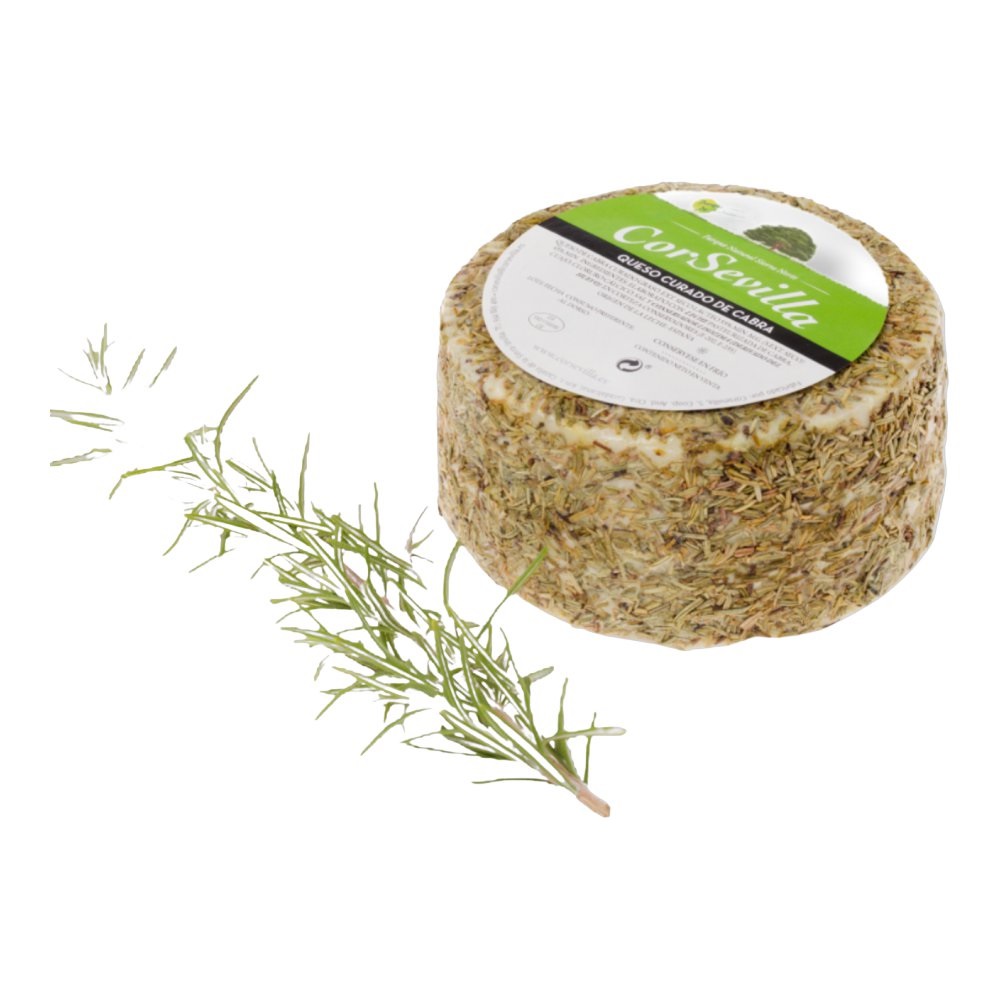 Queso curado de cabra al romero – Queso entero de 700 g