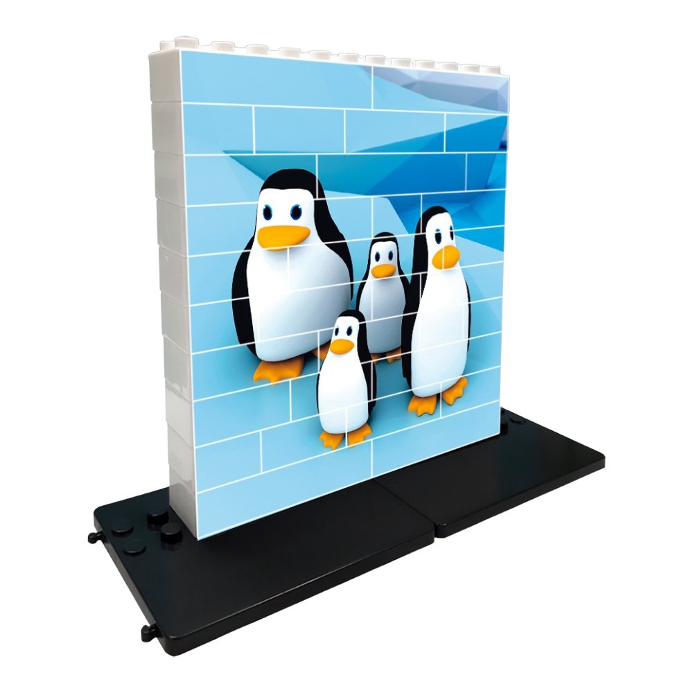 PUZZLE VERTICAL PINGÜINOS - CAJA DE 32 PIEZAS
