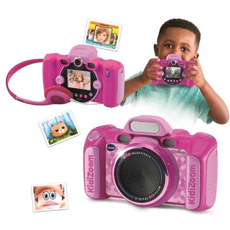 Vtech Cámara fotográfica Infantil Kidizoom Dúo FX 12 en 1 Rosa