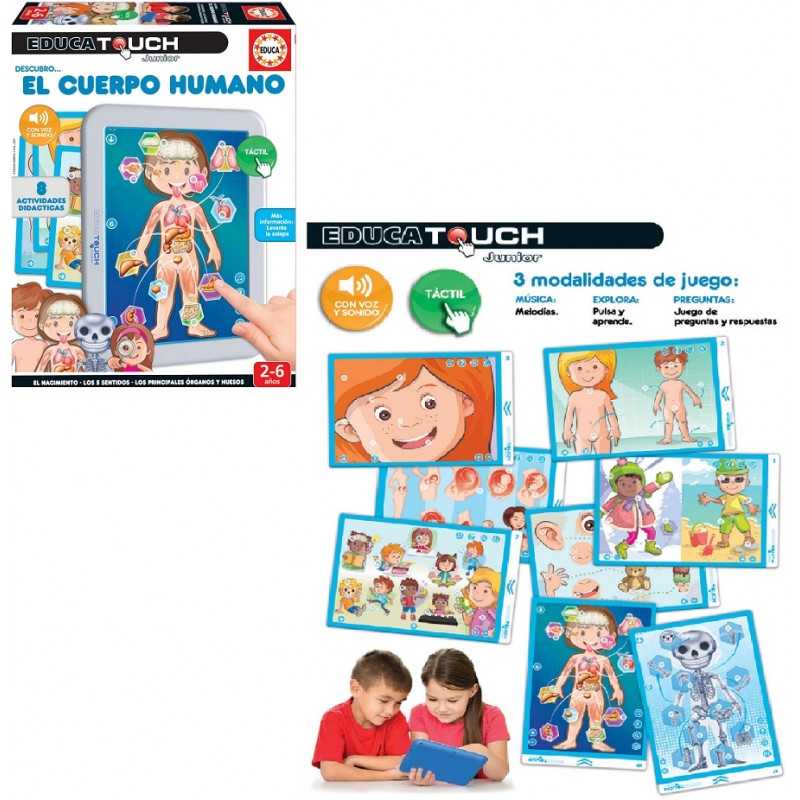 Educa Borras Juego Educativo Educa Touch Jr. Cuerpo Humano Infantil