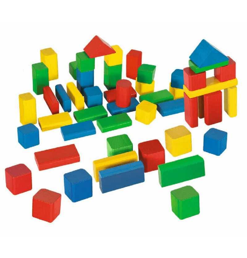 Eichhorn Bote de Piezas de Madera Infantil Arquitectura colores