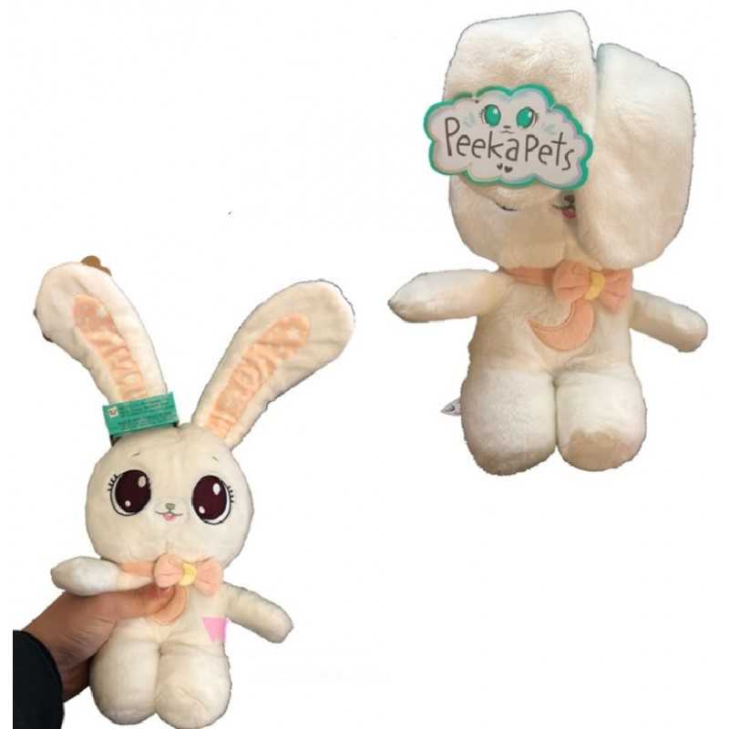 Imc. Toys Muñeco peluche Peekapets Conejo Blanco Cucu Tras
