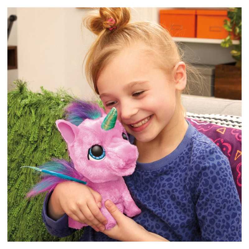 Hasbro Gaming Peluche Unicornio Interactivo furReal Fly-A-Lots Alicorn