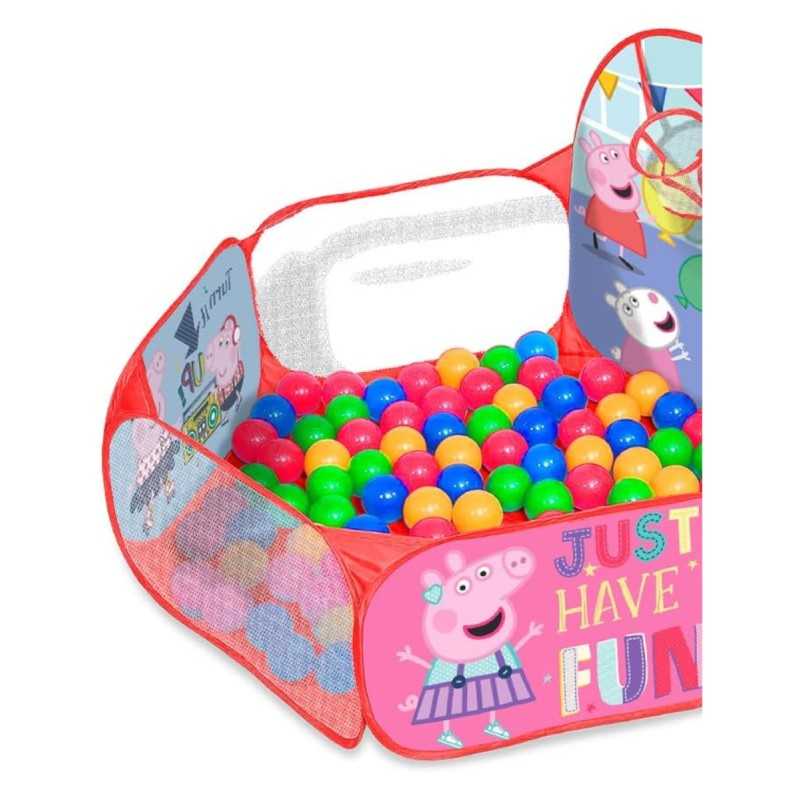 Peppa Pig Canasta y Piscina de bolas de Peppa Pig