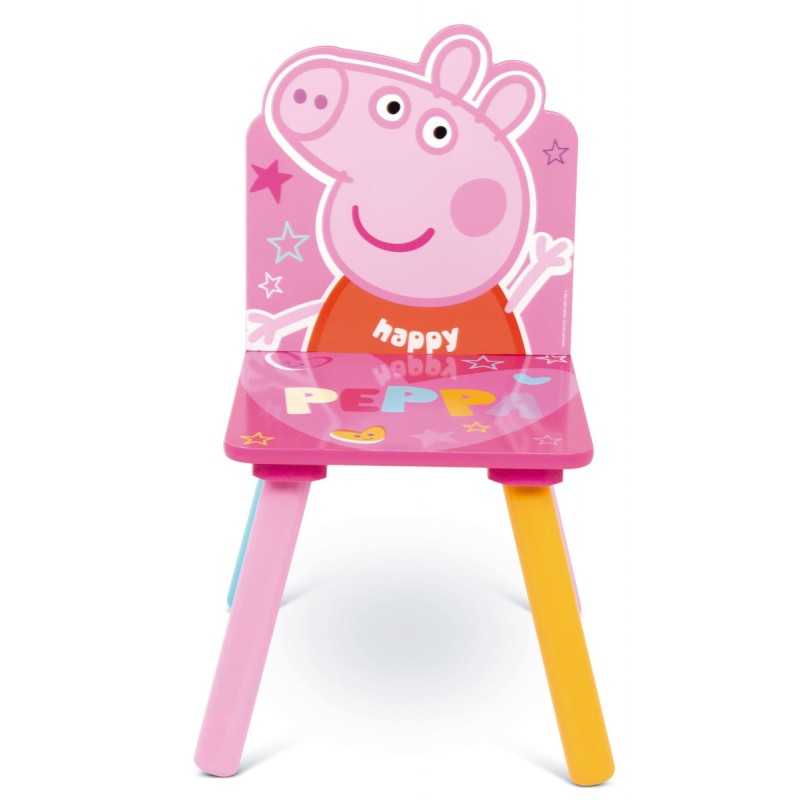 Peppa Pig Mesa de Madera Infantil Peppa Pig con sillas